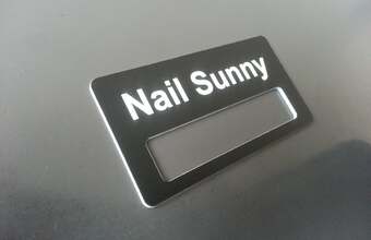 бейджик пластиковый с окошком